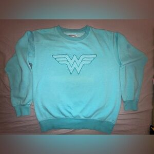 Vintage Wonder Woman Blue Sweatshirt